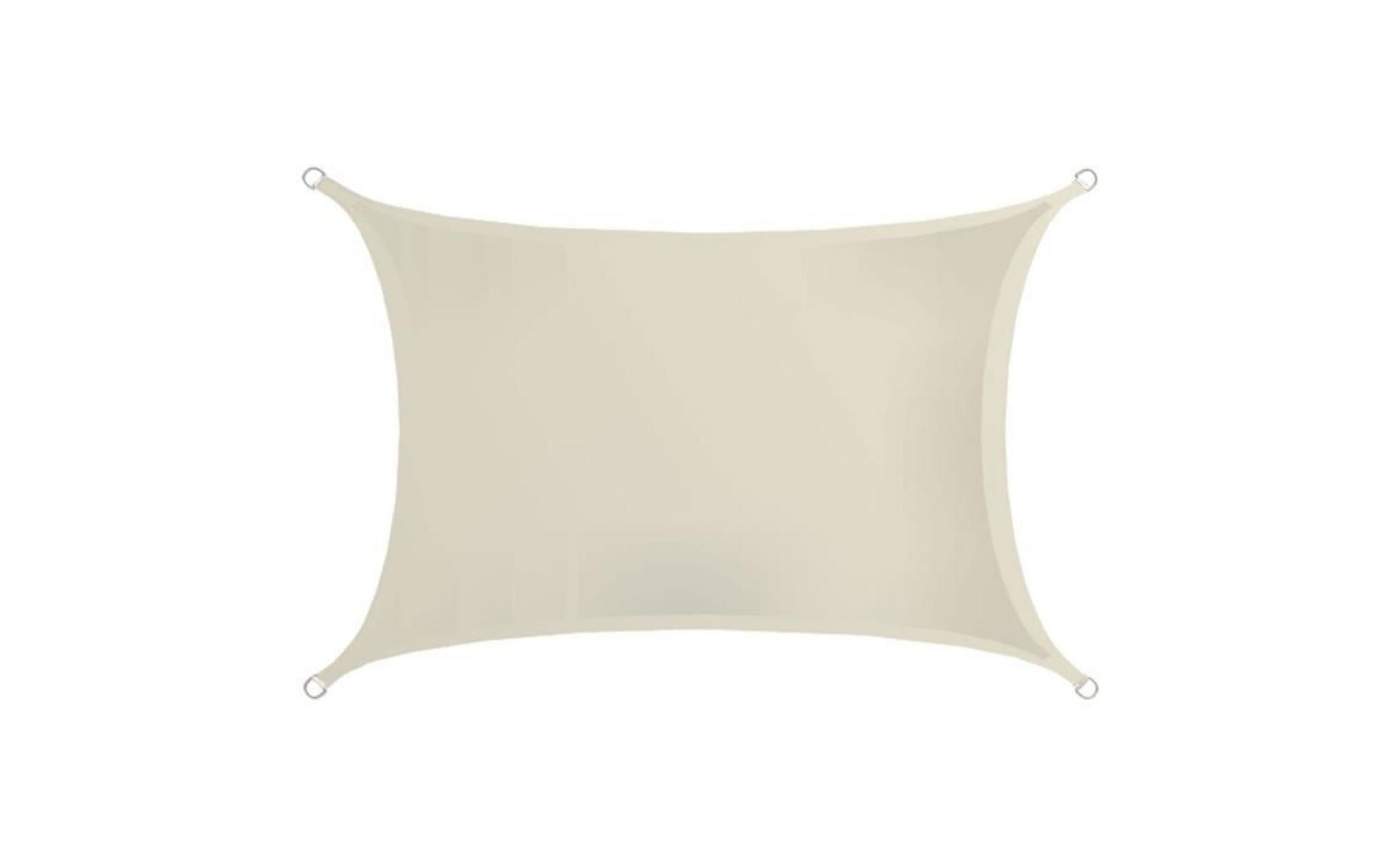 voile d'ombrage rectangulaire kalahari polyester beige