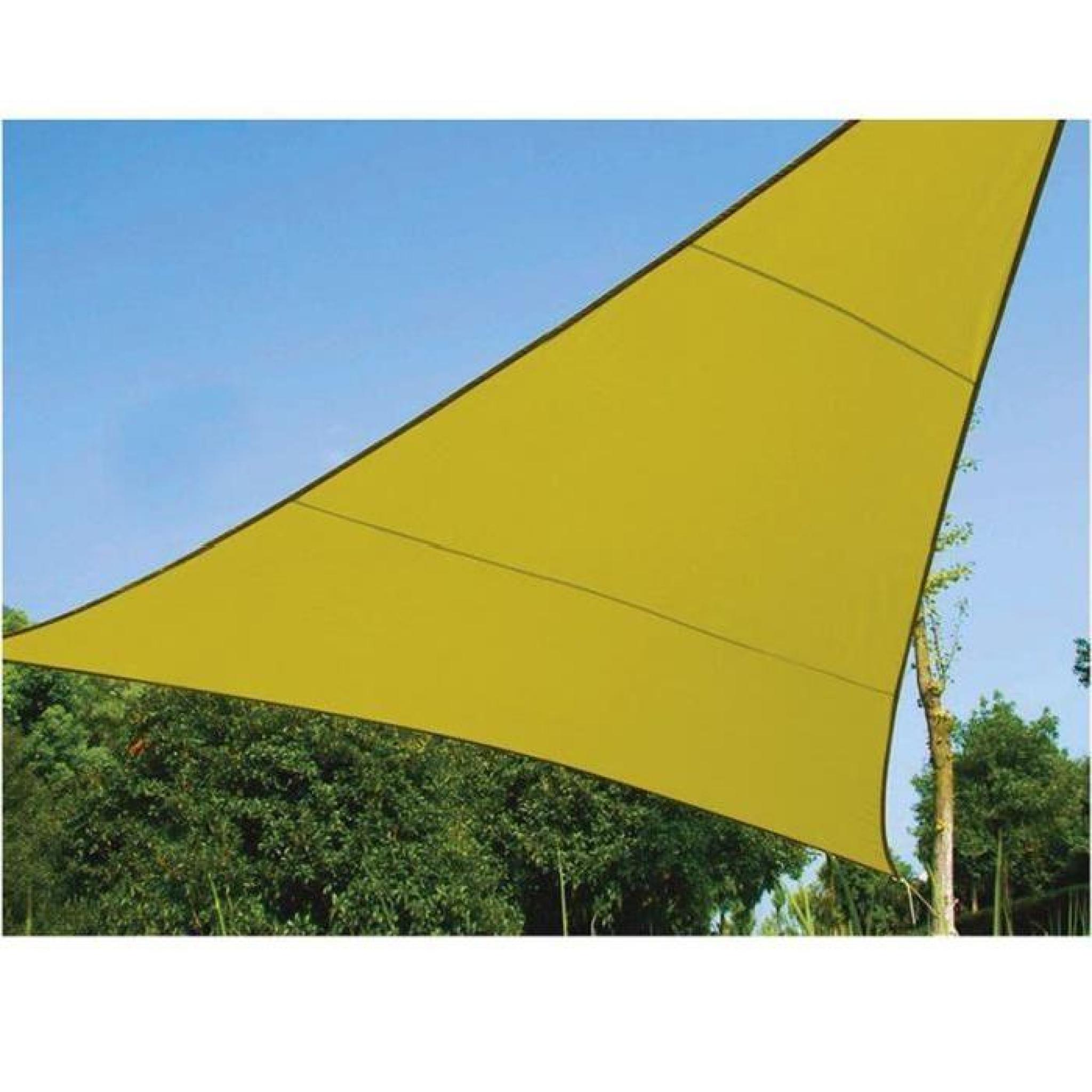 Voile d'ombrage triangle  5 m verte 5 x 5 x 5 m pas cher