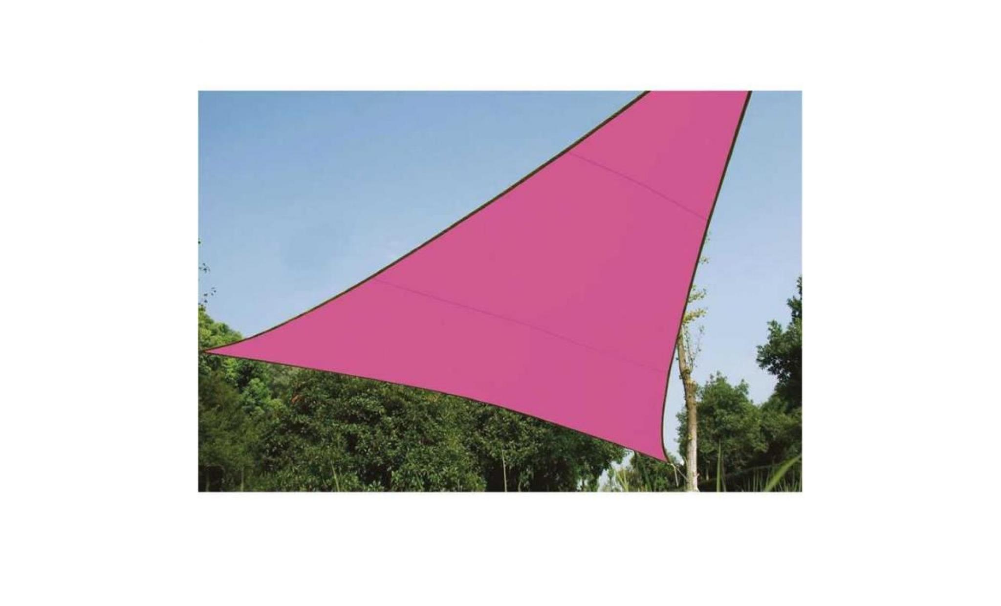 voile d'ombrage triangle 5m rose