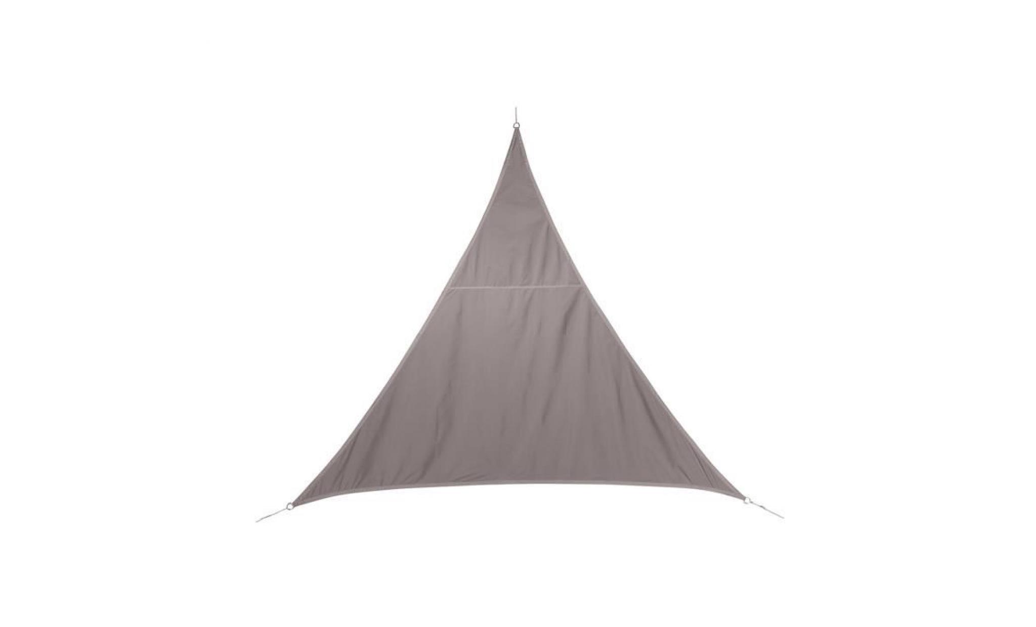 voile d'ombrage triangulaire 2 x 2 x 2 m curacao   gris