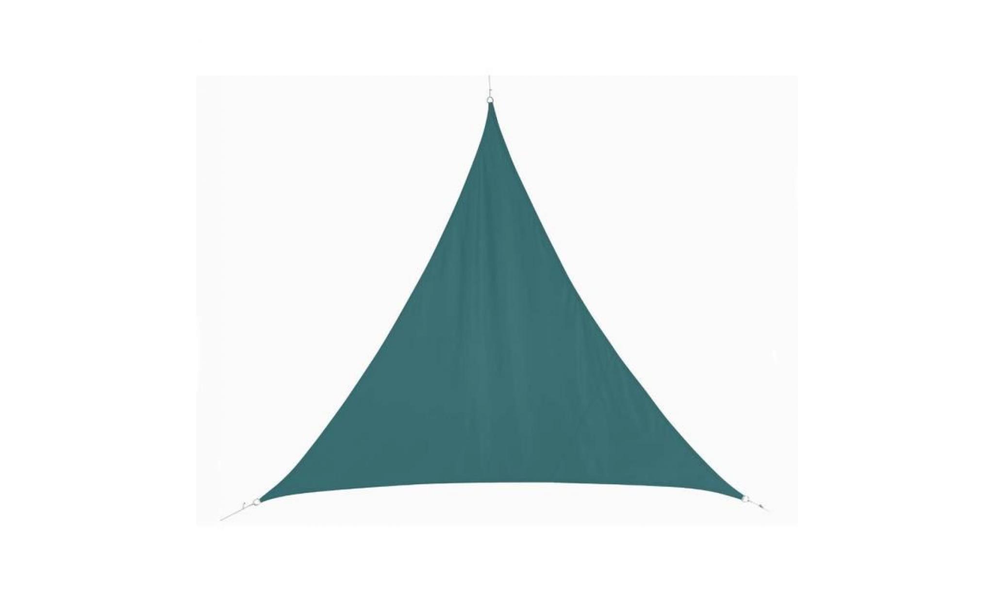 voile d''ombrage triangulaire 3 x 3 x 3 m curacao   emeraude