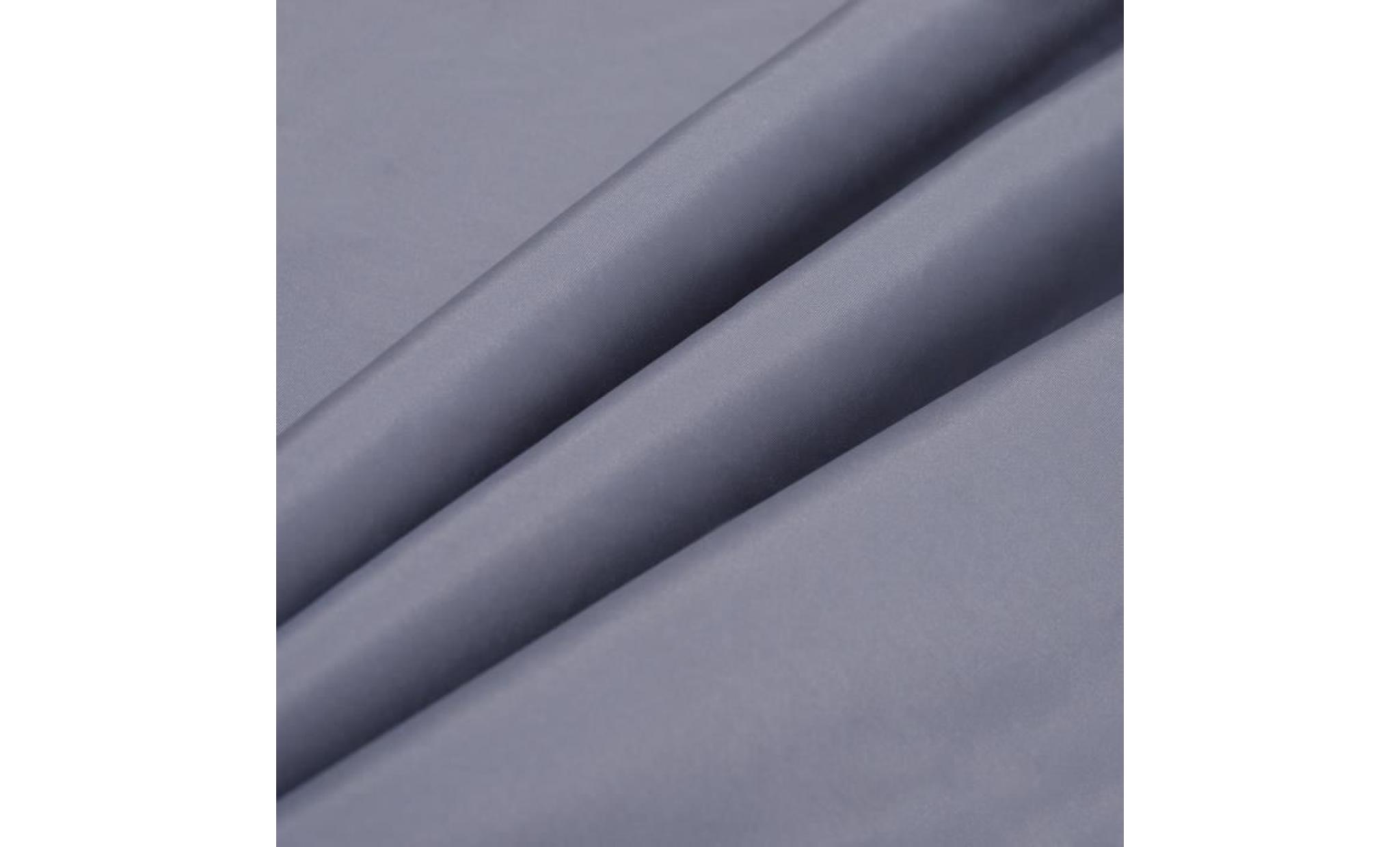 voile d'ombrage triangulaire grande taille 4 x 4 x 4 m polyester imperméabilisé haute densité 160 g/m² gris 400x400x1cm gris pas cher
