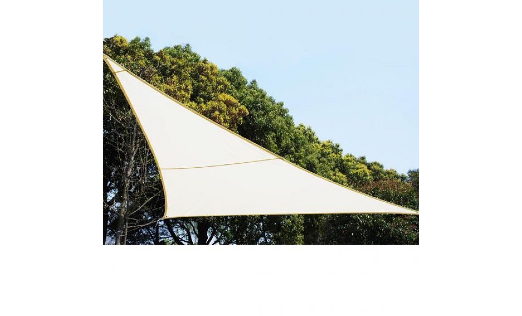 voile d'ombrage triangulaire (l2m) anori blanc
