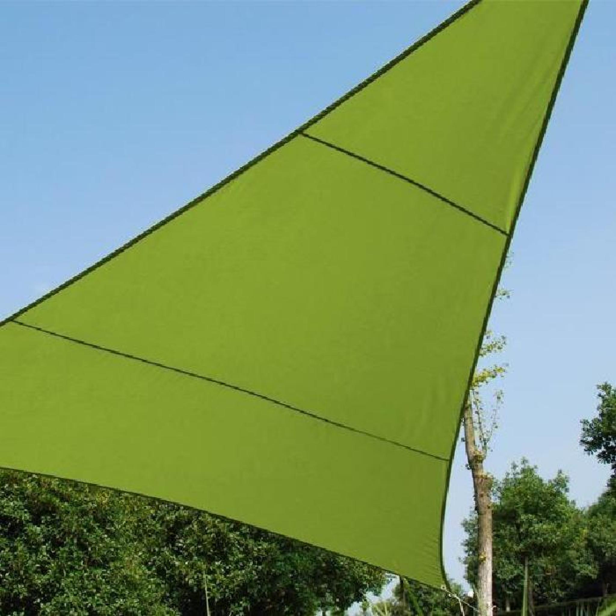 Voile d'ombrage Triangulaire (L3m) Anori Vert pas cher