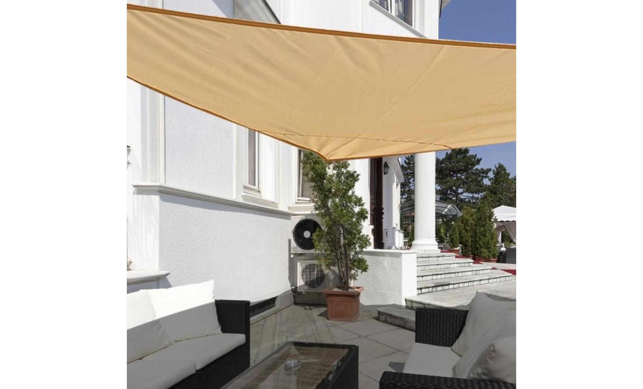 voile d'ombrage triangulaire myparty sable