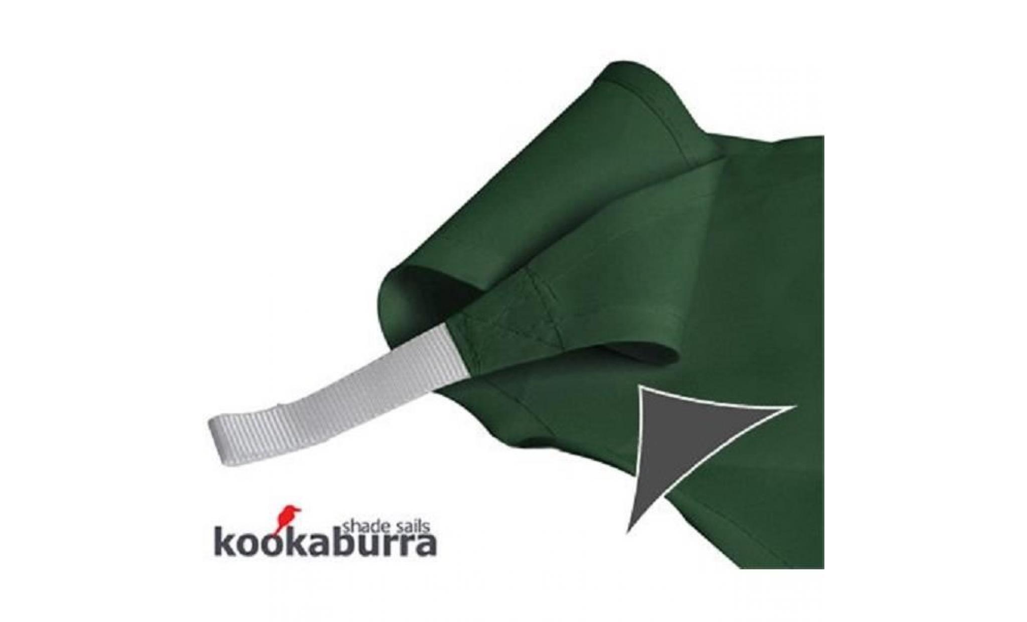 voile d'ombrage vert triangle rectangle 4,2m   déperlant   140g/m2   kookaburra pas cher