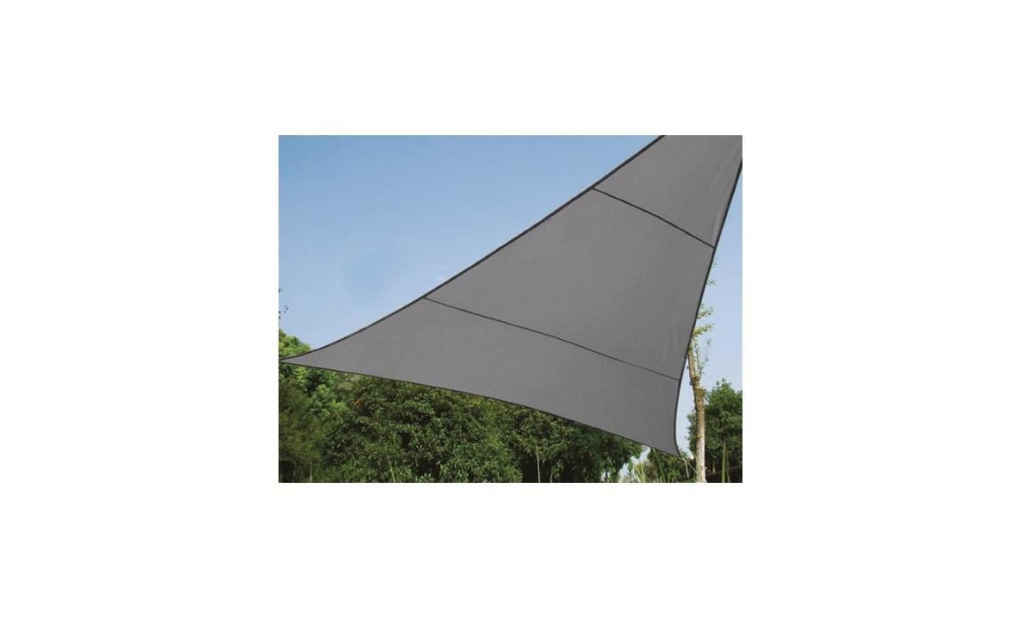 voile solaire perméable   triangle   3.6 x 3.6 x 3.6 m   couleur: anthracite