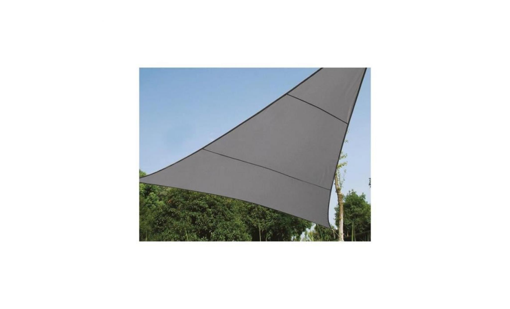 voile solaire perméable   triangle   5 x 5 x 5 m   couleur: anthracite