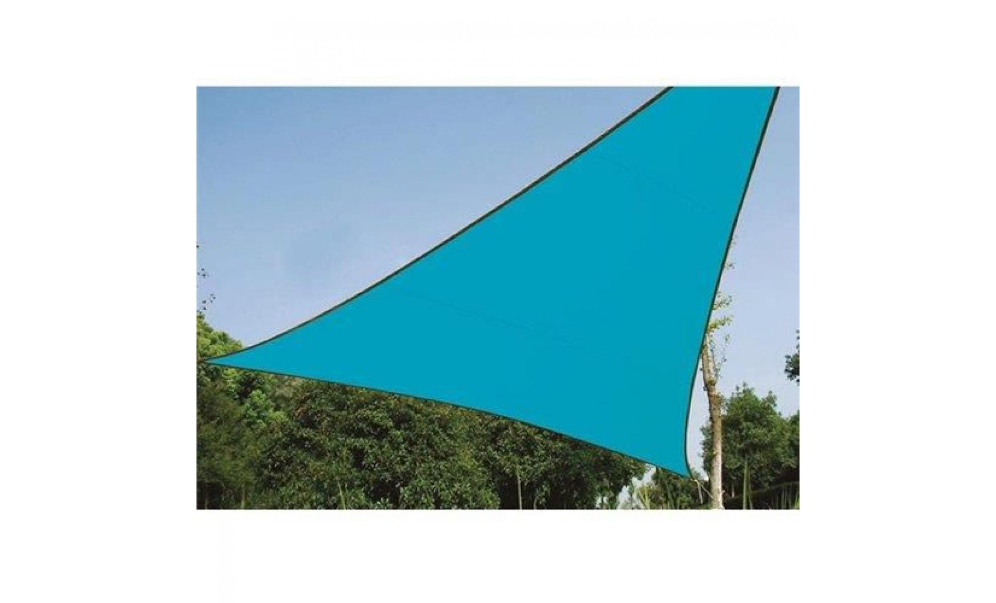 voile solaire   triangle   3.6 x 3.6 x 3.6 m   couleur : bleu ciel