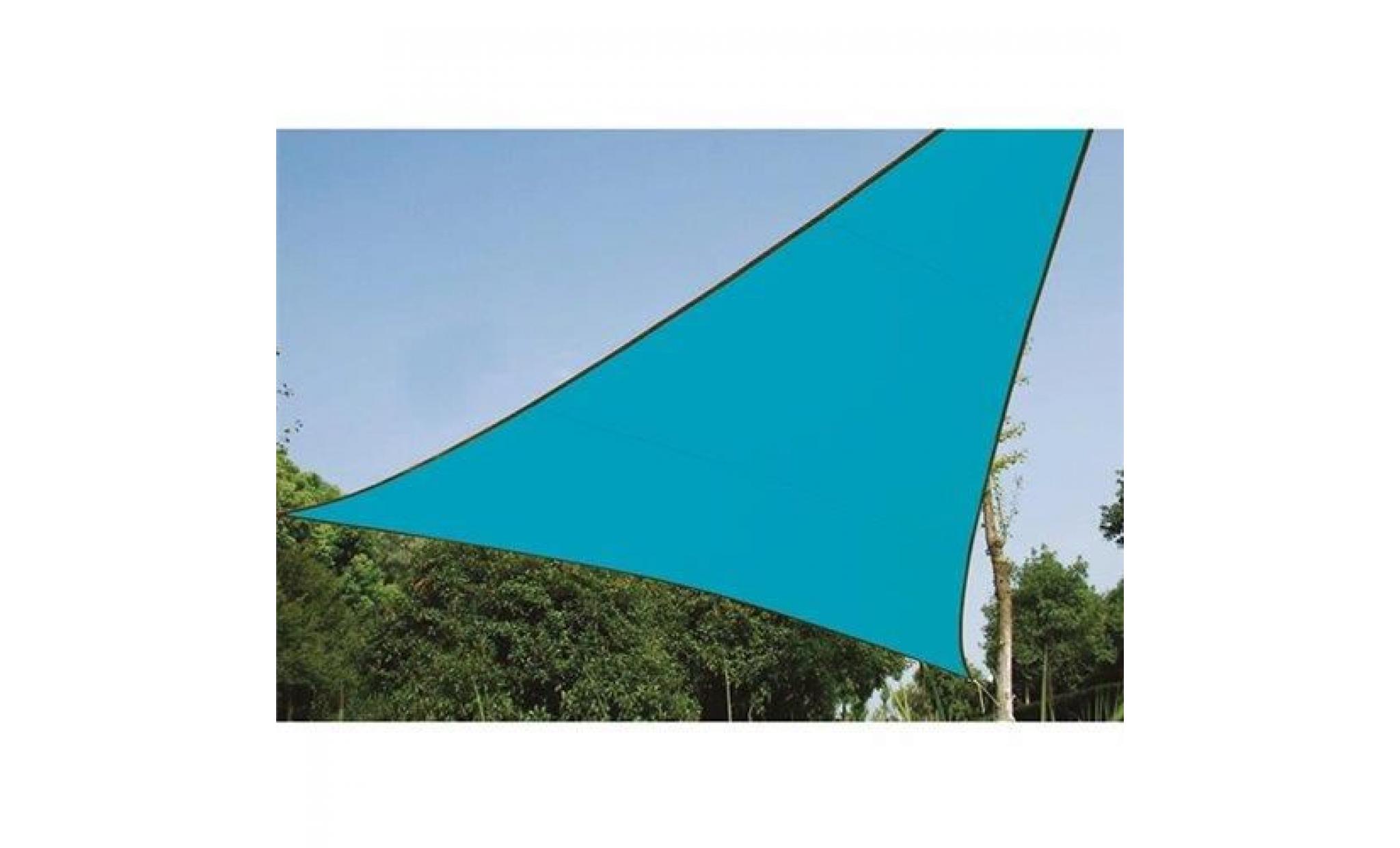 voile solaire   triangle   5 x 5 x 5 m   couleur : bleu ciel