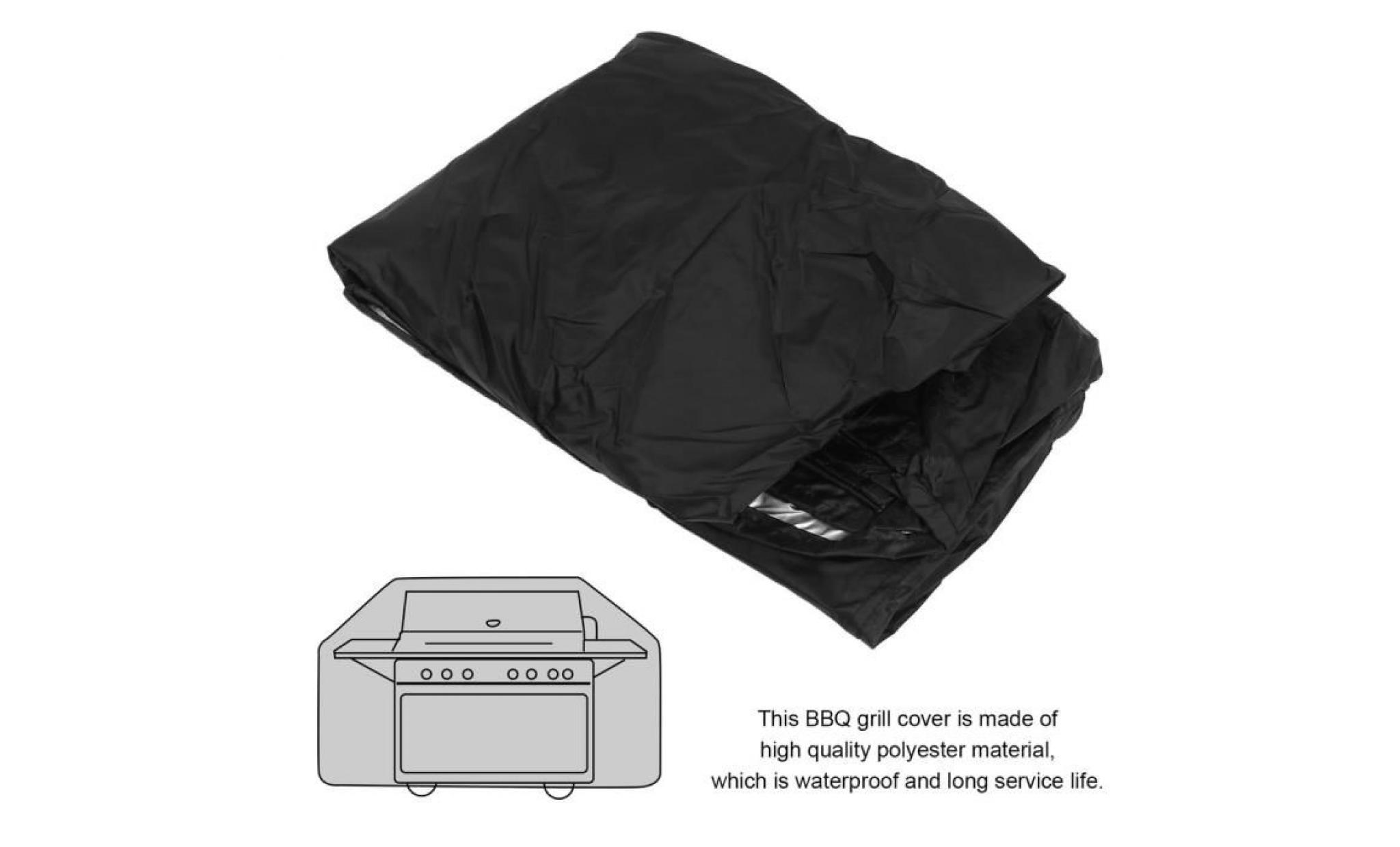 waterproof bbq barbecue grill pot polyester protective cover 170*61*117cm pas cher