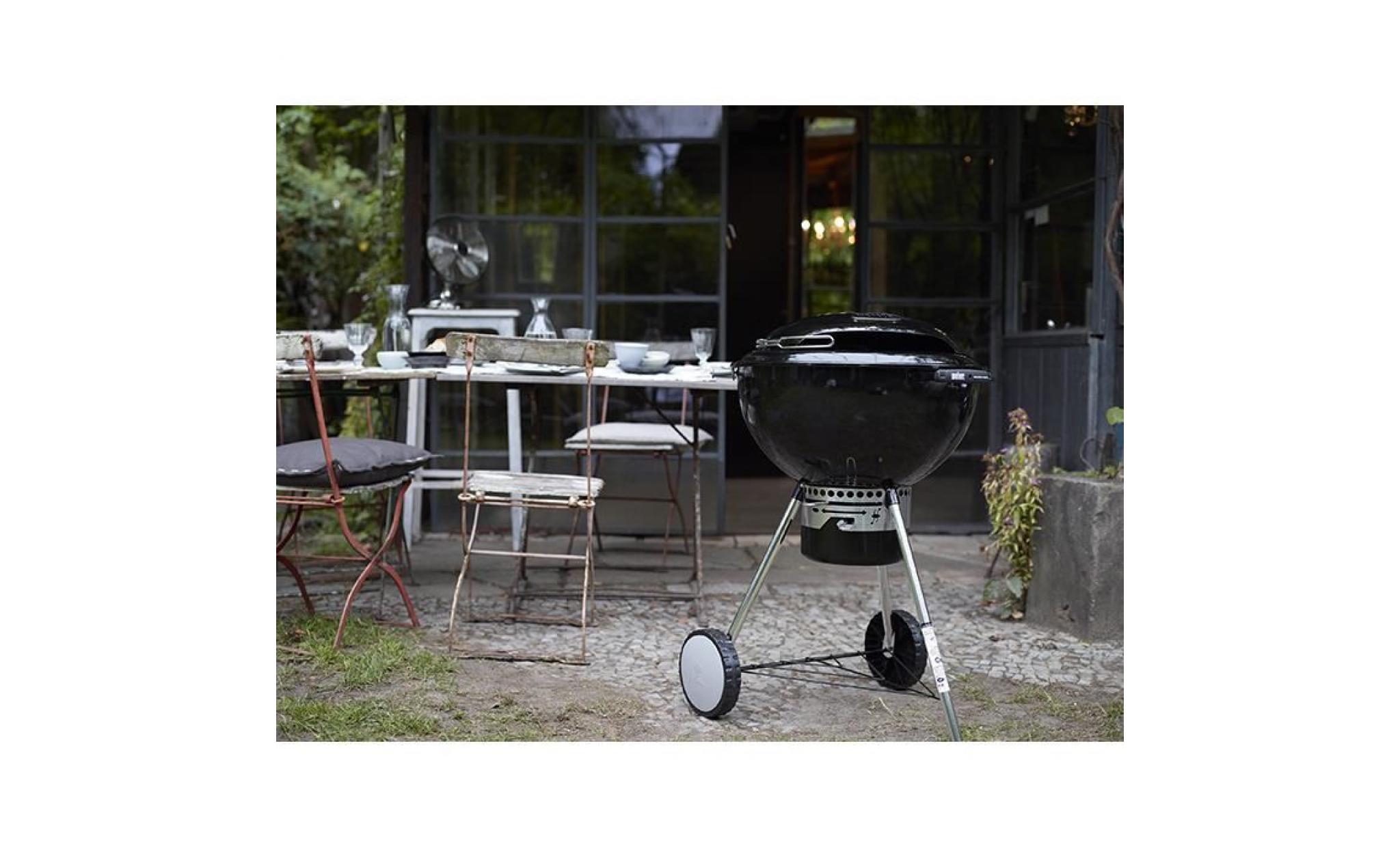 weber barbecue à charbon master touch gbs c 5750   acier chromé   Ø 57 cm   gris fumée pas cher