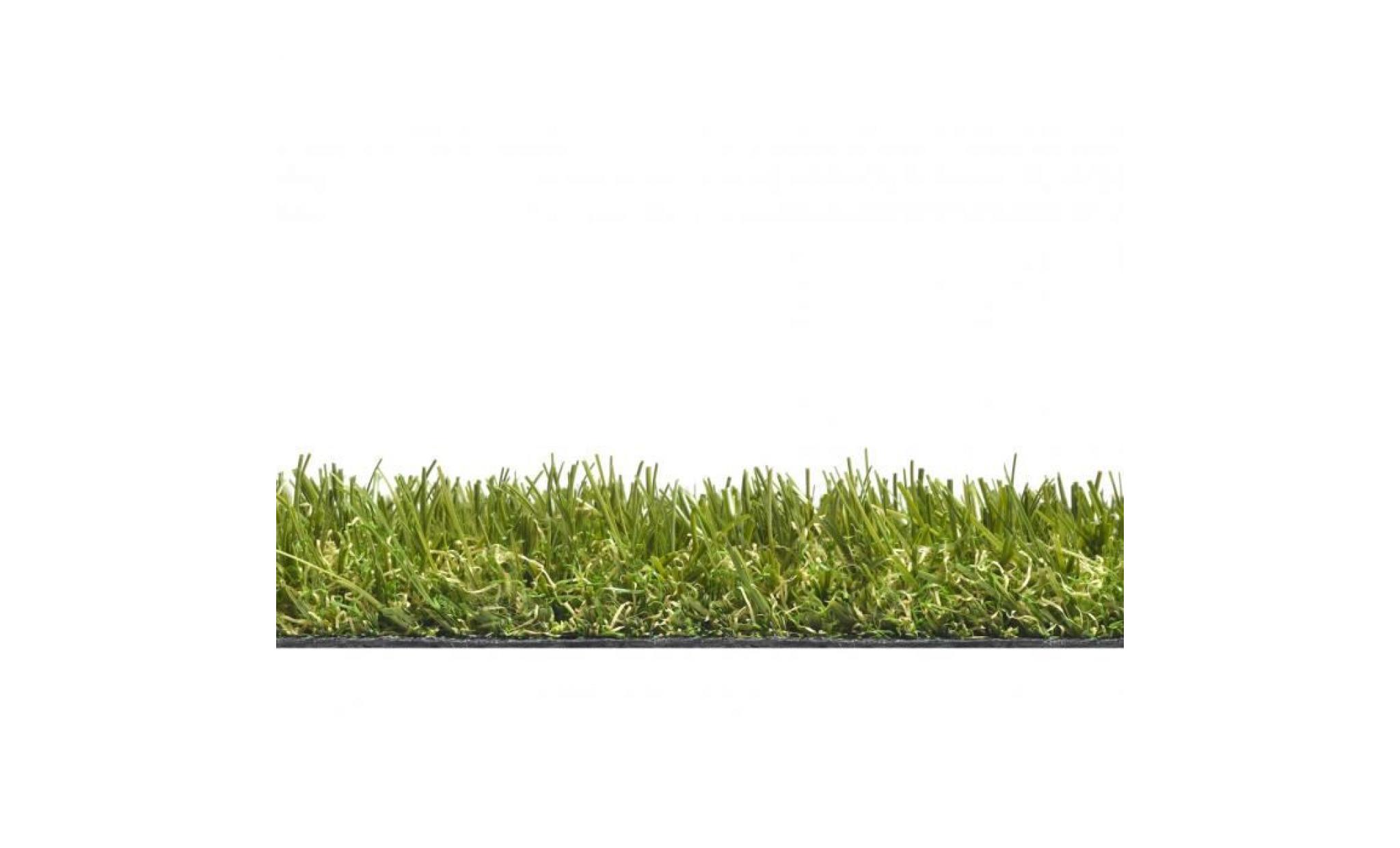 wembley   tapis type luxe gazon artificiel – pour jardin, terrasse, balcon   vert  [400x150 cm] pas cher