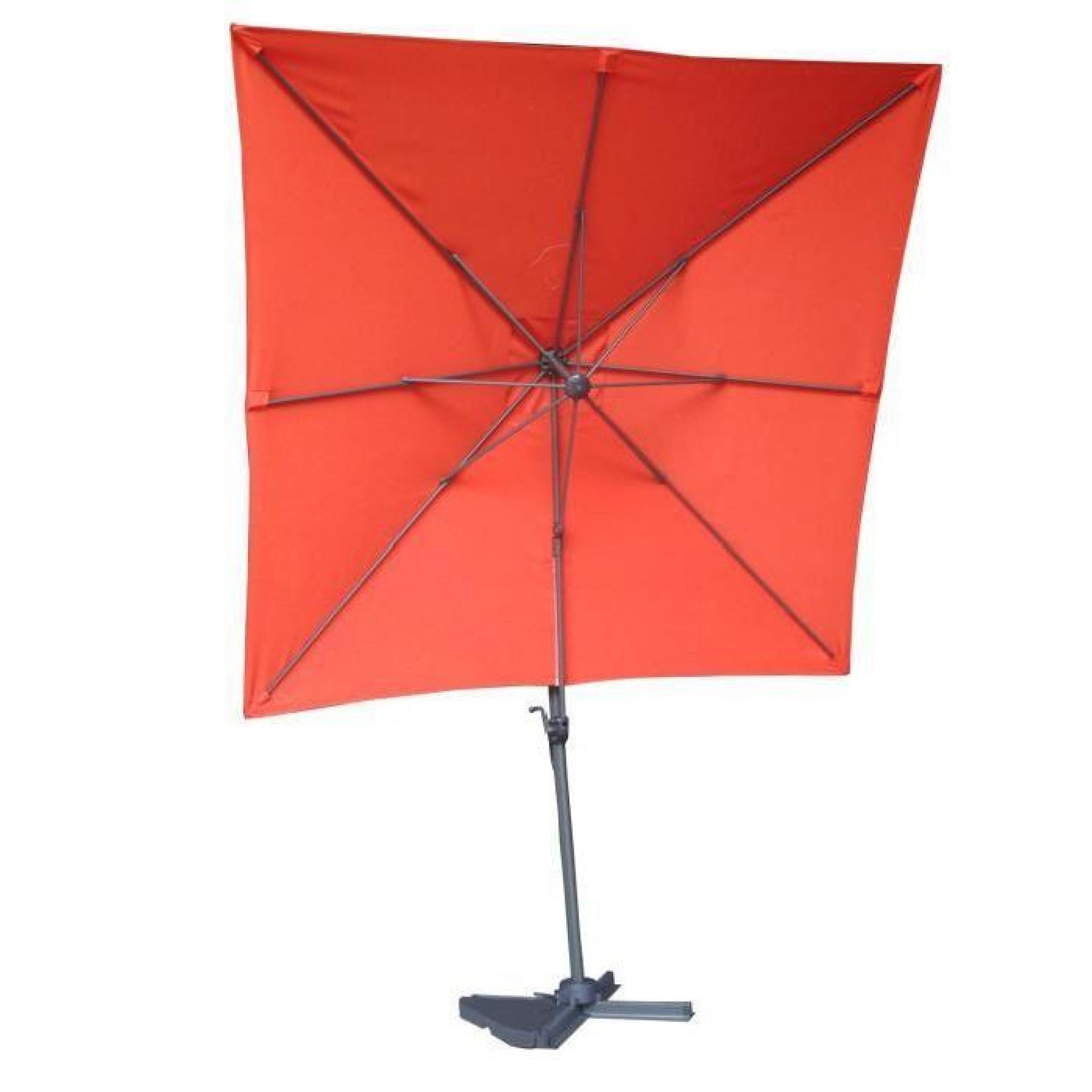 WISLOW rouge parasol 2,5x2,5 pas cher