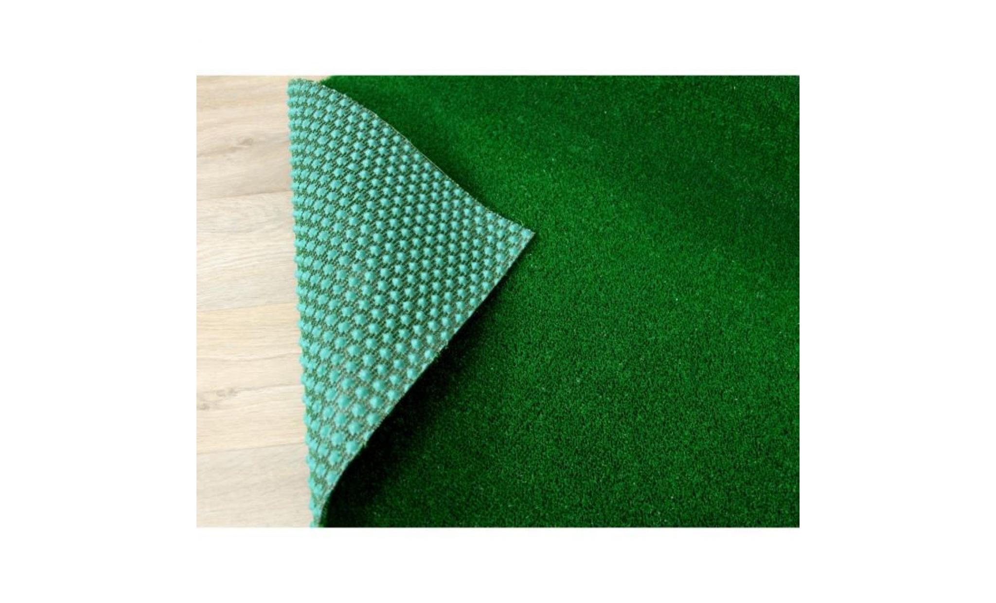 york   tapis type gazon artificiel avec nubs – pour jardin, terrasse, balcon   vert   [200x50 cm] pas cher