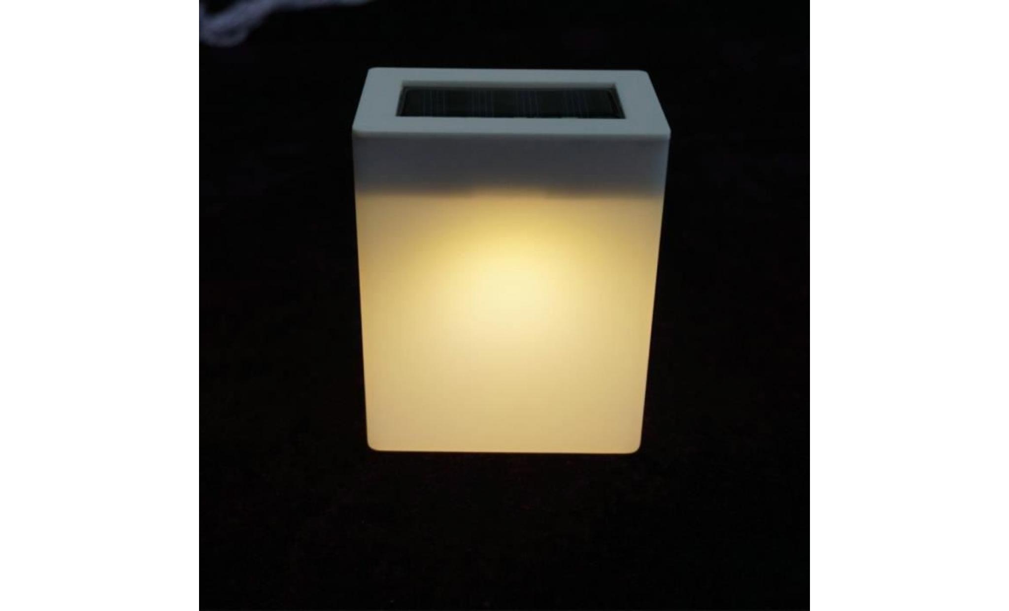 yum® extérieur solaire lumière de mur lampes de jardin clôture lampe bar lampe camping lampe de table multicolor pas cher