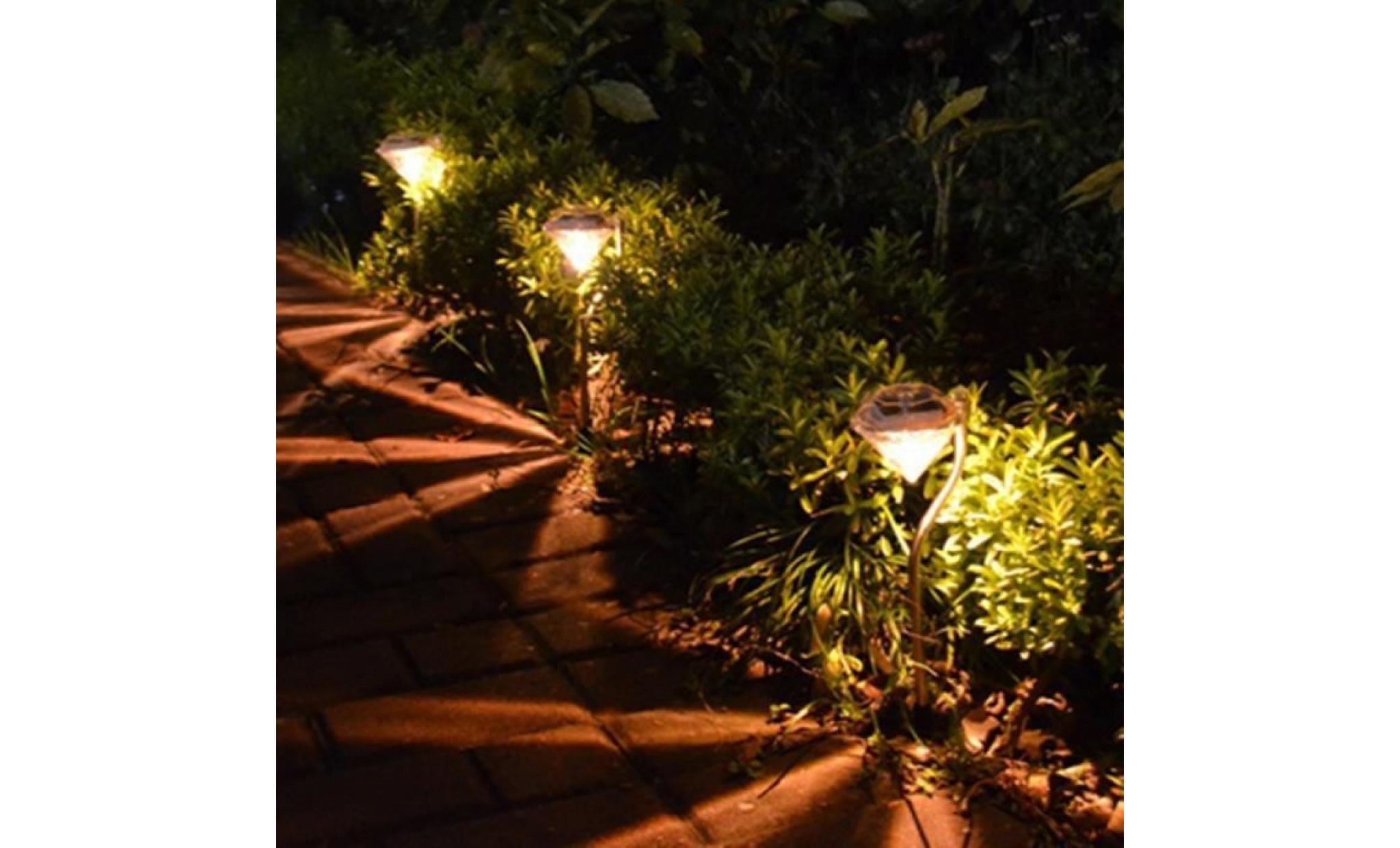 yumyumis® led extérieur énergie solaire drus chemin mur paysage mont jardin clôture lampe coloré_love2496